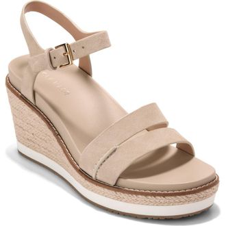 Cole Haan Ronnie Cloudfeel Espadrille Platform Wedge Sandal in Light Sesame/Natural at Nordstrom Rack, Size 5.5