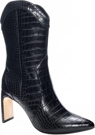 Chinese Laundry Womens Forester Western Boot In Black