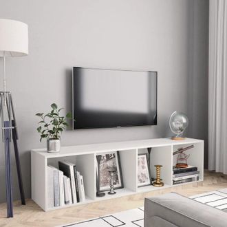 vidaXL Libreria/Mobile tv Bianco 143x30x36 cm - Vidaxl