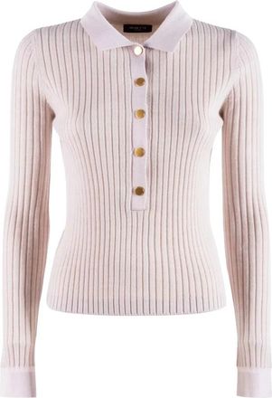 Nenette Polo Trui - Dames - Polos - Roze - M - Wol - Tops