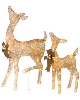 National Tree Company Crystal Splendor Doe & Fawn