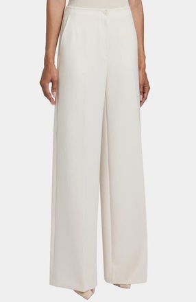 Santorelli Lily Wide Leg Pant in Soft Stretch Crepe in Sandstone at Nordstrom, Size 4