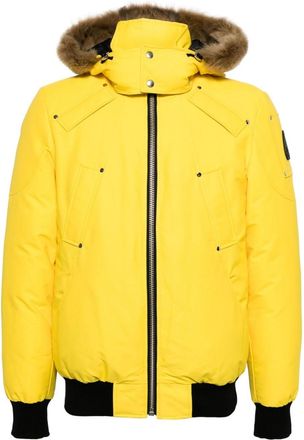 Moose Knuckles Ballistic hooded puffer jacket - men - Cotton/Nylon/Nylon/Duck Down/Duck Feathers - M - Yellow