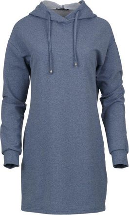 Móveis Conquista Womens Indigo Melange Hooded Mini Dress - Indigo Blue - Size Medium