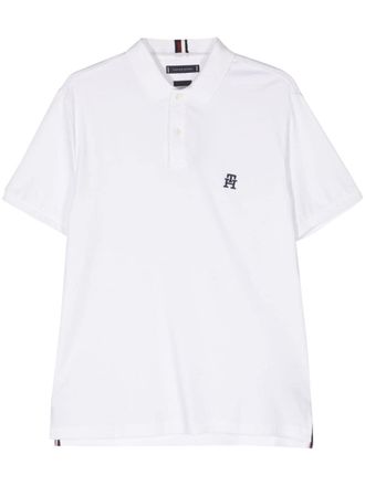Tommy Hilfiger Polo con ricamo - Bianco