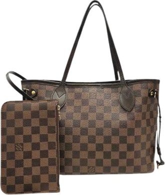 Louis Vuitton Pre-owned Vintage Damier Tote Bag - Dames - Vintage Shopper - Bruin - ONE Size - Leer - Vintage