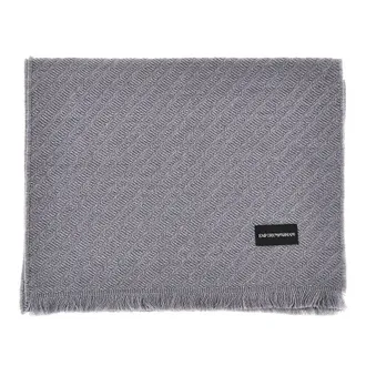 Emporio Armani Jacquard wool scarf Man One Size