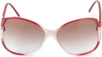 Balenciaga Pre-owned Plastic sunglasses - Dames - Vintage Accessoires - Rood - ONE Size - Vintage