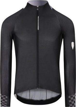 Q36.5 Gregarius Hybrid Collar Fade L/S Jersey Velotrikot f&uuml;r Herren | schwarz/grau