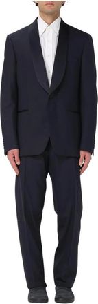 Lardini Single Breasted Suits, male, Blue, Size: 2XL Elegant Tuxedo Suit for Special Events