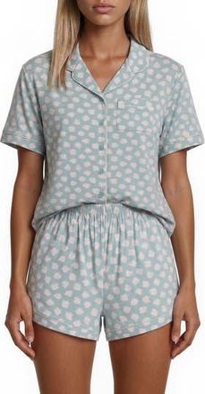 Flora Nikrooz Gabriella Printed Short Pajamas in Sage at Nordstrom Rack, Size X-Large