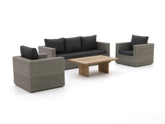 Intenso Furniture Intenso Carpino/ROUGH-L stoel-bank loungeset 4 delig