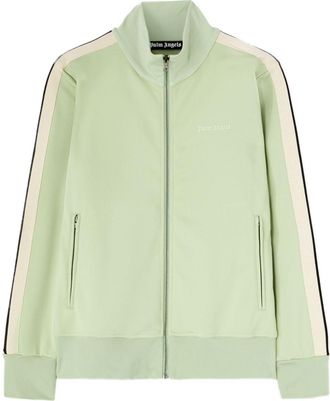 Palm Angels Giacca sportiva con ricamo logo - Verde