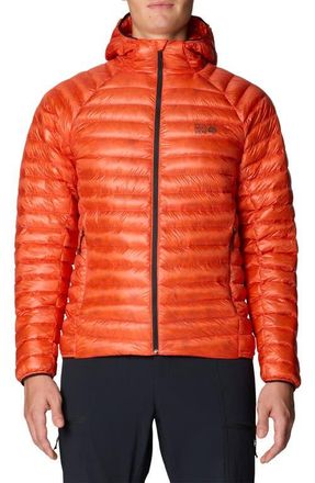 Mountain Hardwear Ghost Whisperer Hooded Packable 1000 Fill Power Down Puffer Jacket in State Orange at Nordstrom, Size Xx-Large