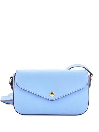 Gucci Envelope Flap Jumbo GG Embossed Leather Super Mini crossbody bag - Viola