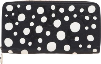 Louis Vuitton Empreinte Black White Coated Canvas Long Wallet (Bi-Fold) (Pre-Owned)