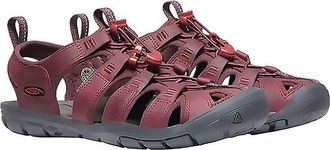 Keen Sandale KEEN CLEARWATER CNX LEATHER, Damen, Gr. 36, rot (weinrot), Leder, Schuhe Sandale