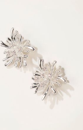 Fat Face FatFace Silver Tone Burst Party Earrings