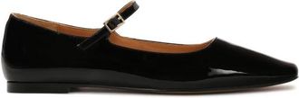 Kazar Gelakte platte pumps met band - Dames - Ballerinas - Zwart - 39 EU - Leer - Schoenen