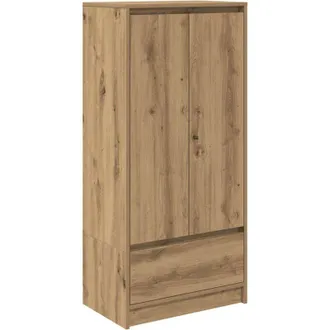 vidaXL Cabinet with Drawer Artisan Oak 55.5x34x119.5 cm Engineered Wood vidaXL