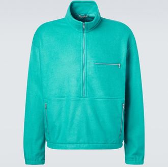 Auralee Pullover in pile di seta con zip