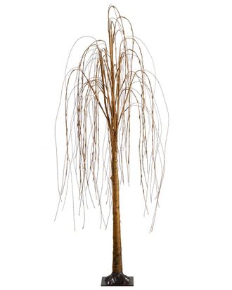 Nearly Natural 6Ft Pre-Lit Artificial Willow Tree With 160 Warm White Led Lights