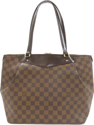 Louis Vuitton Damier Damier Canvas Ebene Damier Canvas Tote Bag (Pre-Owned)