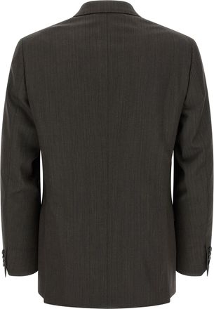 Brioni Mens Brown Wool Two-Piece Suit