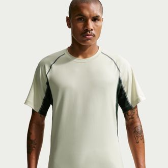 Nike Mens Nike ACG Wildsee Dri-FIT Short-Sleeve Base Layer Top in Green | IO1452-020
