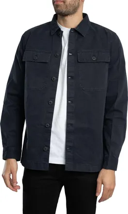 Barbour International Arlo Overshirt, Navy, Garment Dyed (UK, Alpha, XXL, Regular, Regular, Navy)
