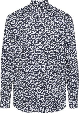 Karl Lagerfeld floral-print shirt - men - Cotton - 43 - White