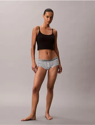 Calvin Klein Womens Maximum Cotton Boyshort - Multi - S