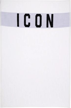 Dsquared2 Icon Beach Towel - unisex - Handdoeken - Wit - ONE Size - Katoen - Home