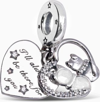 Pandora Cats & Hearts Dangle Charm