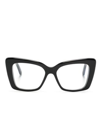 Balenciaga Everyday butterfly-frame glasses - women - Acetate - 52 - Black