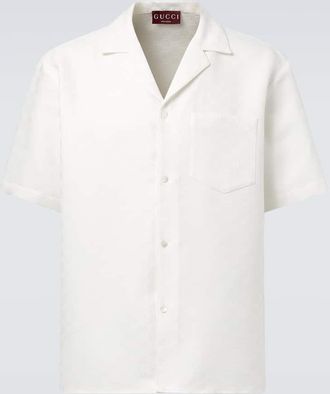 Gucci Camicia bowling in misto lino