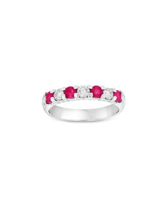 Diana M. Jewels Fine Jewelry 14K 0.78 Ct. Tw. Diamond & Ruby Ring