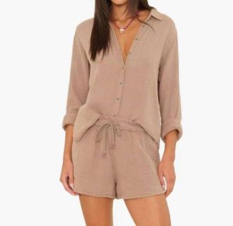 Xirena Scout Button Shirt In Ash Brown