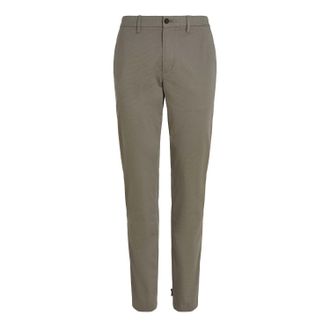 Tommy Hilfiger Mens Denton Printed Straight-Fit Chinos in Grey Polycotton - Size 33W/32L