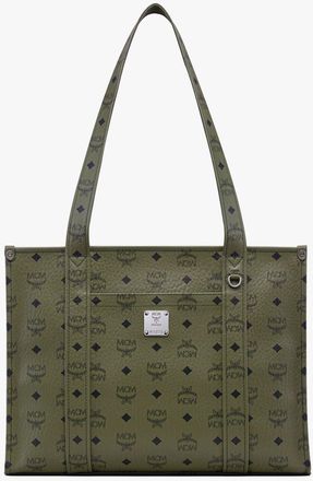 MCM Large Aren School Bag Tote in Visetos
