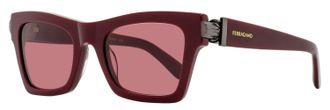 Ferragamo Ferragamo Womens Gancini Evolution Sunglasses SF2013S 606 Burgundy 52mm