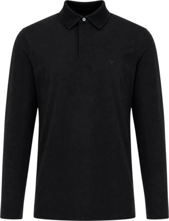 Emporio Armani Camisa Polo de Manga Larga - Tops - Hombre - Negro - 3XL