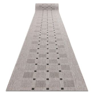 RugsX Rugsx - Alfombra De Pasillo Sizal Floorlux Modelo 20079 Plateado /negro 100 Cm Beige 100x150 Cm