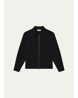 Frame Denim Mens Double-Faced Wool Full-Zip Overshirt
