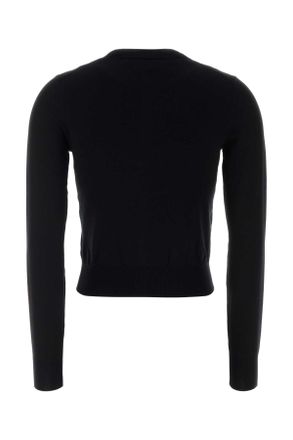 Alexander Wang Womens Black Knit Cardigan Maglieria Sweater
