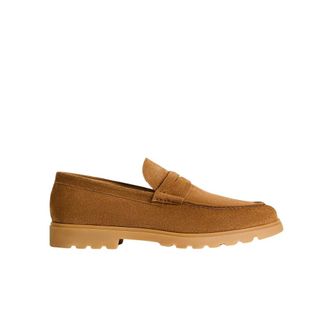 Kiton Schoenen, Heren, Bruin, 43 EU, Leer, Suede Loafer