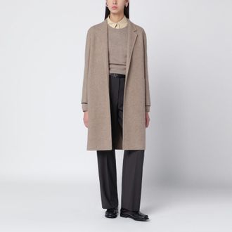 The Row Beige cashmere coat