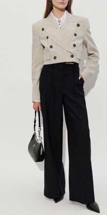 Vivienne Westwood Short Double-breasted Blazer, Womens, Grey