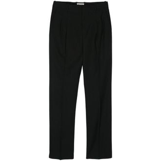 Saint Laurent Metallic Striped Straight Trousers