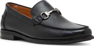 Steve Madden Alfio Bit Loafer in Black Leather at Nordstrom, Size 10.5